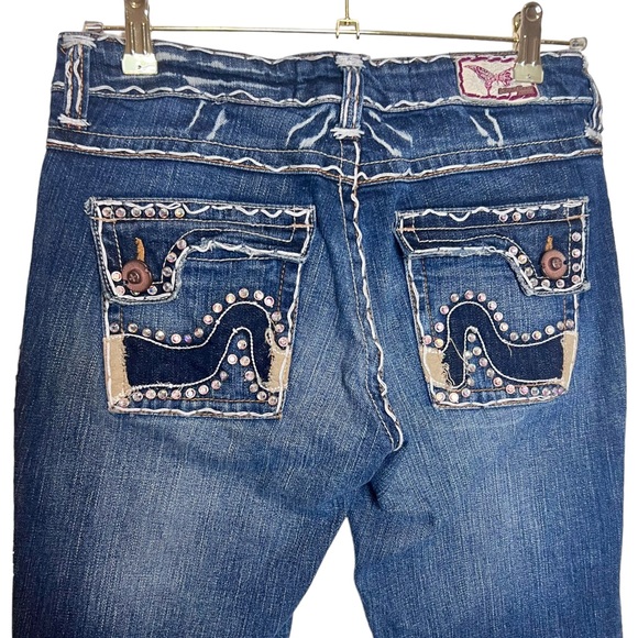 Laguna Beach Denim - vtg LAGUNA BEACH Embellished Bootcut Jeans. Size 28
